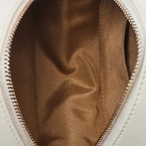 Chanel White Quilted Lambskin Leather Pearl Round Clutch with Chain Bag - Picture 10 of 12